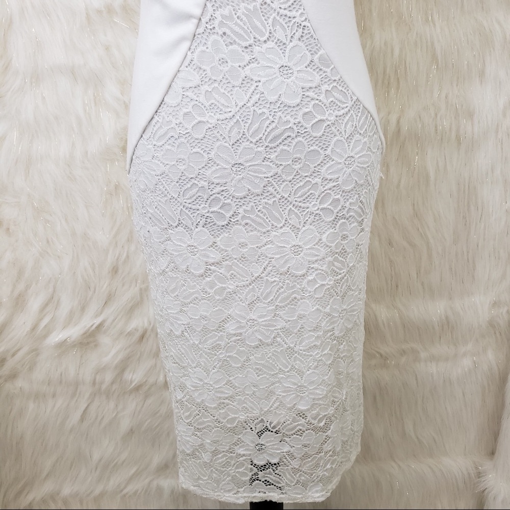 🖤5/$25 Charlotte Russe white lace dress - Picture 4 of 8